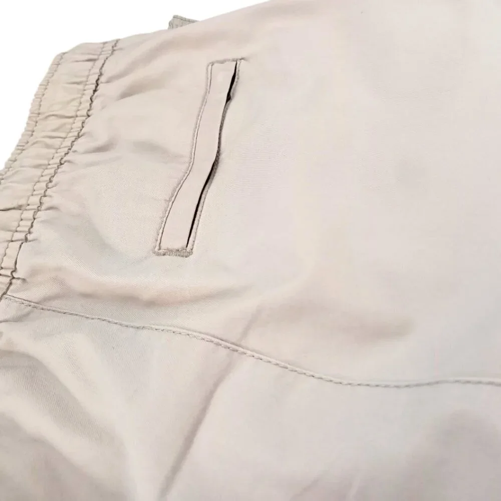 Old Navy Boys Size 10-12 Tech Pants - Light beige - Built-In Flex, Tapered Fit